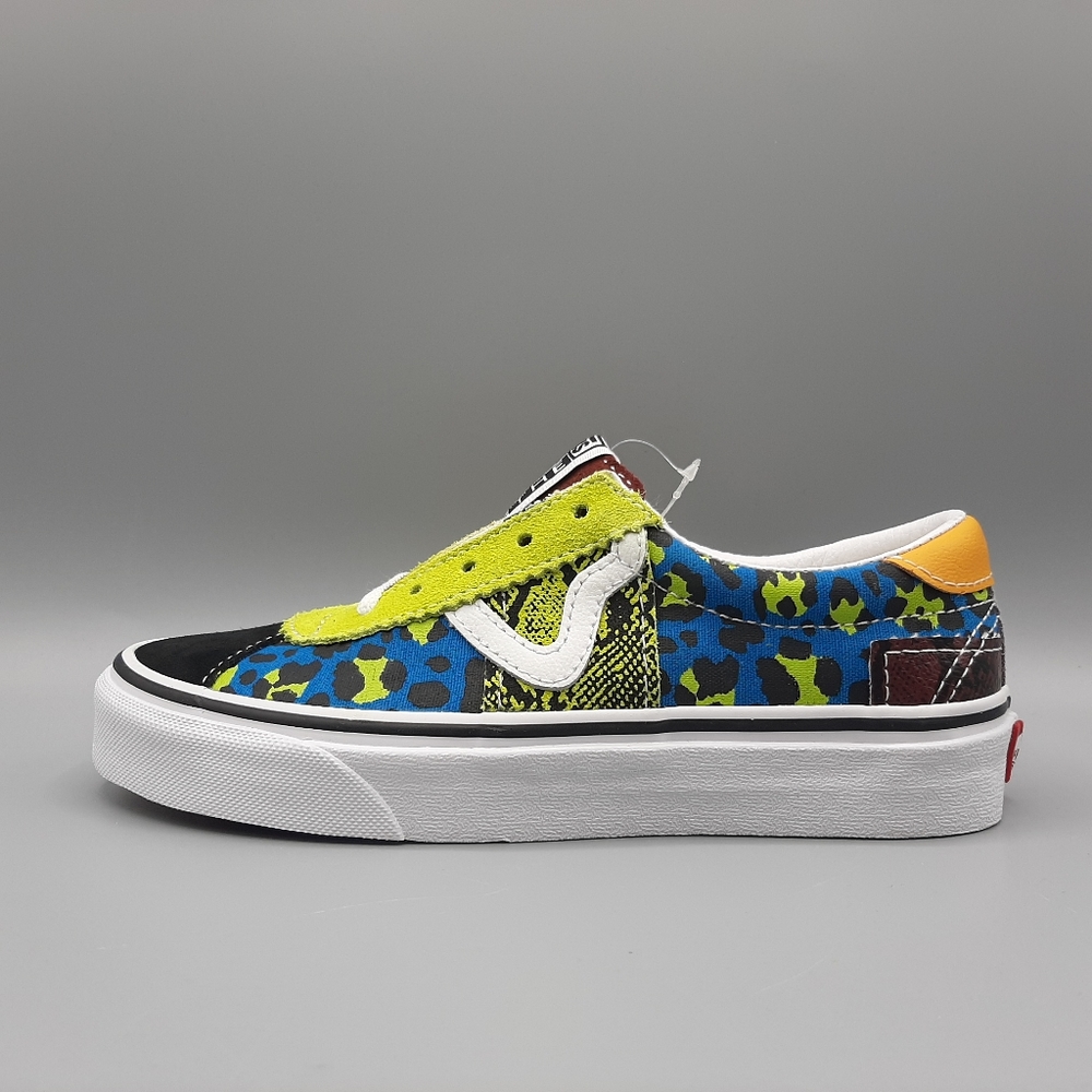 New Vans Sport Patchwork Leopard Snake Skin Animal Print COLORFUL Women's Size 5 - Picture 4 of 11